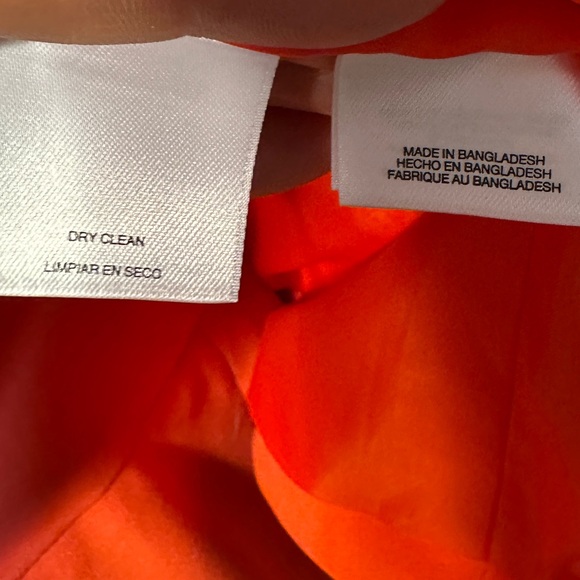 Nine West Orange Lined Stretch grommets Skirt Jacket Set Outfit Size 14W/16W - Picture 6 of 12